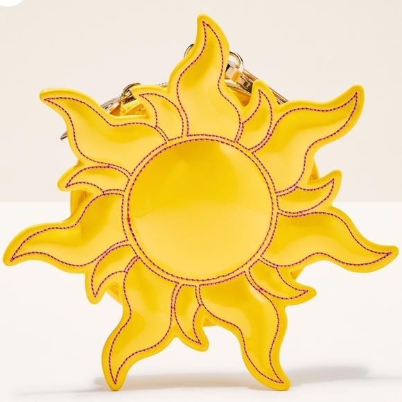 Bath & Body Works Handbags - Disney Princess Tangled Rapunzel Yellow Sun-Shaped Coin Purse Mini Cosmetics Bag